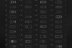 150 Procreate Vehicles top view Stamp Brushes Product Image 5