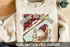 Chillin' all summer Sublimation PNG - Summer Sublimation Des Product Image 1