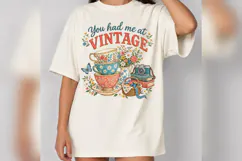 Vintage Tea PNG, Floral Teacup Retro Camera Design, Cottagec Product Image 5