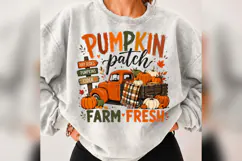 Pumpkin Patch Farm Fresh Fall Truck PNG, Autumn Pumpkin png Product Image 4