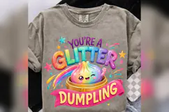 You’re a Glitter Dumpling PNG, Kawaii Rainbow Dumpling Product Image 4