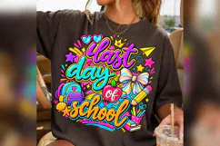 Last Day of School PNG, Colorful Teacher Student Design Product Image 3