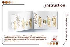 Writer’s Office Book Nook Laser Cut File, SVG Library Product Image 6