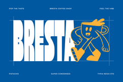 Pistacho - Bold Retro Super Condensed/ Tall Font Product Image 6