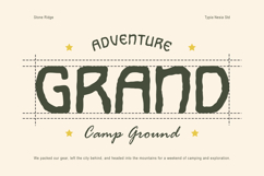 Stone Ridge - Rough Vintage Hand Drawn Font Product Image 6