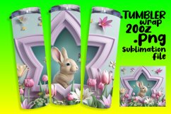 3D Animals Tumbler Wrap - Cute Hole in Wall Design Product Image 1