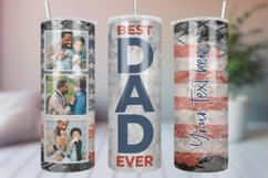 Fathers Day Skinny Tumbler Wrap Template Product Image 1