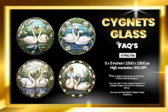 Cygnets Stained Glass - 04 Variations Product Image 1