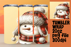 ELEGANT 20oz Tumbler Graphic for Custom Gifts , Snowman Product Image 1