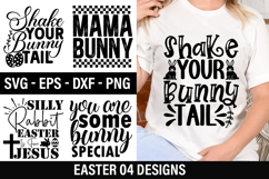 Easter SVG Design - Silly Rabbit Easter Is For Jesus Product Image 1