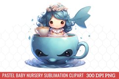 Pastel Baby Nursery Sublimation Clipart Bundle Product Image 7