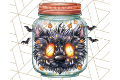 Halloween Monster Clipart PNG, Monsters in Jars, Spooky Png Product Image 2