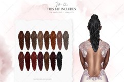 African-American Hairstyles Clipart, Black Woman Hair PNG Product Image 2