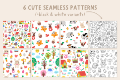 Easter village clipart, seamless patterns and designs Product Image 6