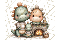 Christmas Dinosaur Party Png, Dino Clipart PNG Product Image 2