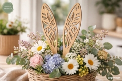 Easter Bunny Ears Laser Cut Bundle | Spring Decor | SVG Product Image 6