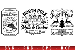 Farmhouse Christmas Sign Svg Bundle, Vintage Christmas Svg Product Image 6