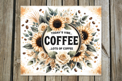 Coffee &amp; flowers | 4 Sublimation Tumbler Designs, P2 Product Image 2