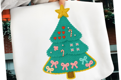 Coquette Crochet Yarn Christmas Tree Png, Christmas Tree Png Product Image 4