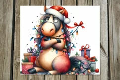 Christmas horse | funny Skinny tumbler sublimation designs Product Image 2