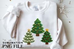 Christmas trees png design for T-shirts Product Image 3