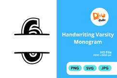 Handwriting Varsity Monogram Product Image 1