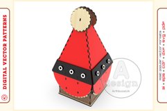 Christmas_gift_box_V6 - laser cut file - Glowforge ready SVG Product Image 6