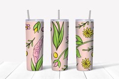 Summer sublimation design. Skinny tumbler wrap Product Image 3