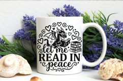 Let Me Read In Peace Svg, Book Lover Svg, Book Dragon Svg. Product Image 7