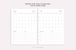 2026 Monthly Planner Printable &amp; Fillable, A4/Letter Size Product Image 6