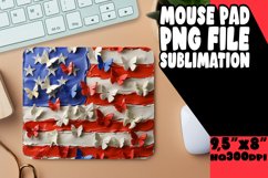Patriotic 3D Flag Mouse Pad Product Image 1