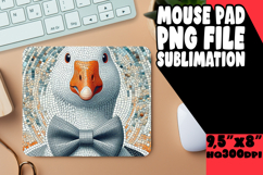 Cheerful Mouse Pad Sublimation PNG, Goose Product Image 1