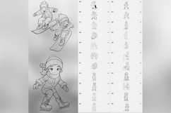 100 Procreate Winter Kids Stamp Brushes Product Image 7