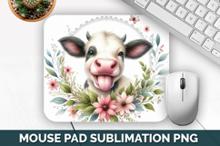 Cute Animals Mouse Pad Bundle, Sublimation Mouse Pad PNG Product Image 5