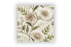 Embroidery Floral Seamless Pattern Bundle, Embroidered Product Image 6