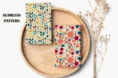 12 Boho Abstract and Floral Digital Paper Instant Download Product Image 6