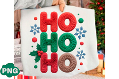Crochet Yarn Ho Ho Ho Christmas Png Product Image 1