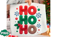Crochet Yarn Ho Ho Ho Christmas Png Product Image 1