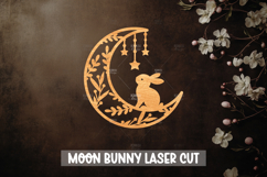 9 Moon Bunny Laser Cut Design I Bunny Paper cut Product Image 7