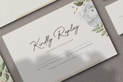 wedding invitation card set with roses flower watercolor Product Image 6