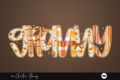 Preppy Floral Fall Granny PNG Product Image 1