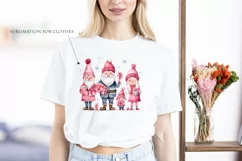 A pink Christmas family Gnomes, Pink Christmas Gnomes Product Image 4