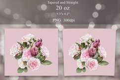 Floral Tumbler Sublimation Bundle | Roses Tumbler Wrap 20oz Product Image 7