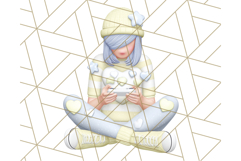 Pastel Gamer Girl Clipart PNG, Kawaii Gaming Elements Product Image 2