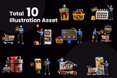 Black Friday 3D Illustration Pack Product Image 6