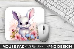 Easter Bunny Sublimation Mouse Pad PNG Design Product Image 1