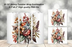 Autumn Flowers Tumbler Sublimation Bundle Product Image 7