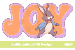 Easter Bunny Sublimation PNG Chick Farm Hip Hop Spring Joy Product Image 1