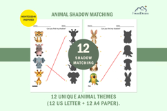 12 Animal Shadow Matching Activity Pages for Toddlers Product Image 6