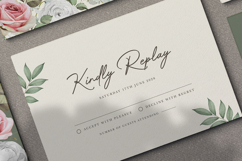 beautiful wedding card invitation set with roses flower Product Image 6